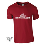 Men's Red Palestine T-Shirt Protect Al Aqsa