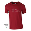 Men's Red Palestine T-Shirt Handala Free Falastin