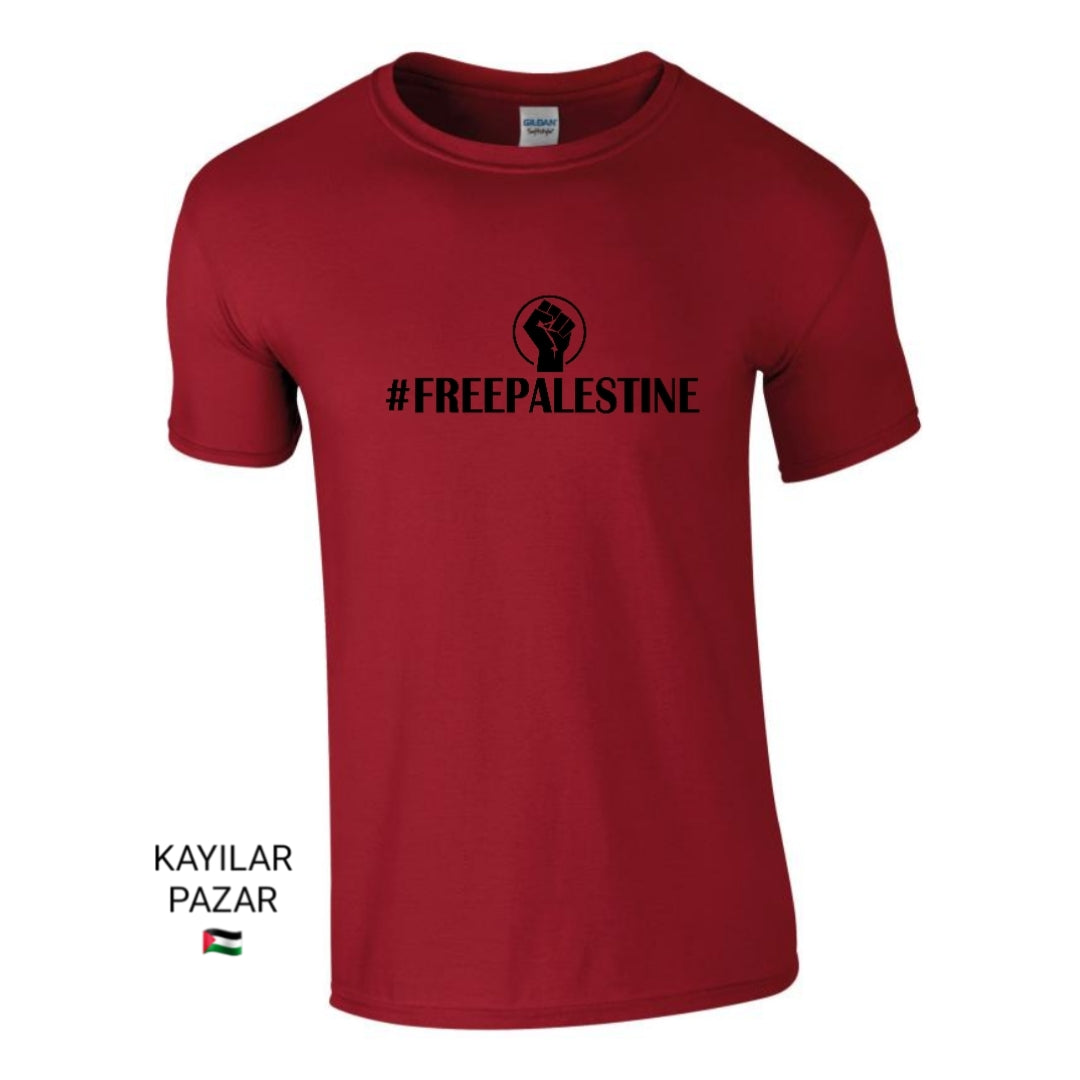 Men's Red Palestine T-Shirt Free Palestine