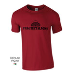 Men's Red Palestine T-Shirt Protect Al Aqsa